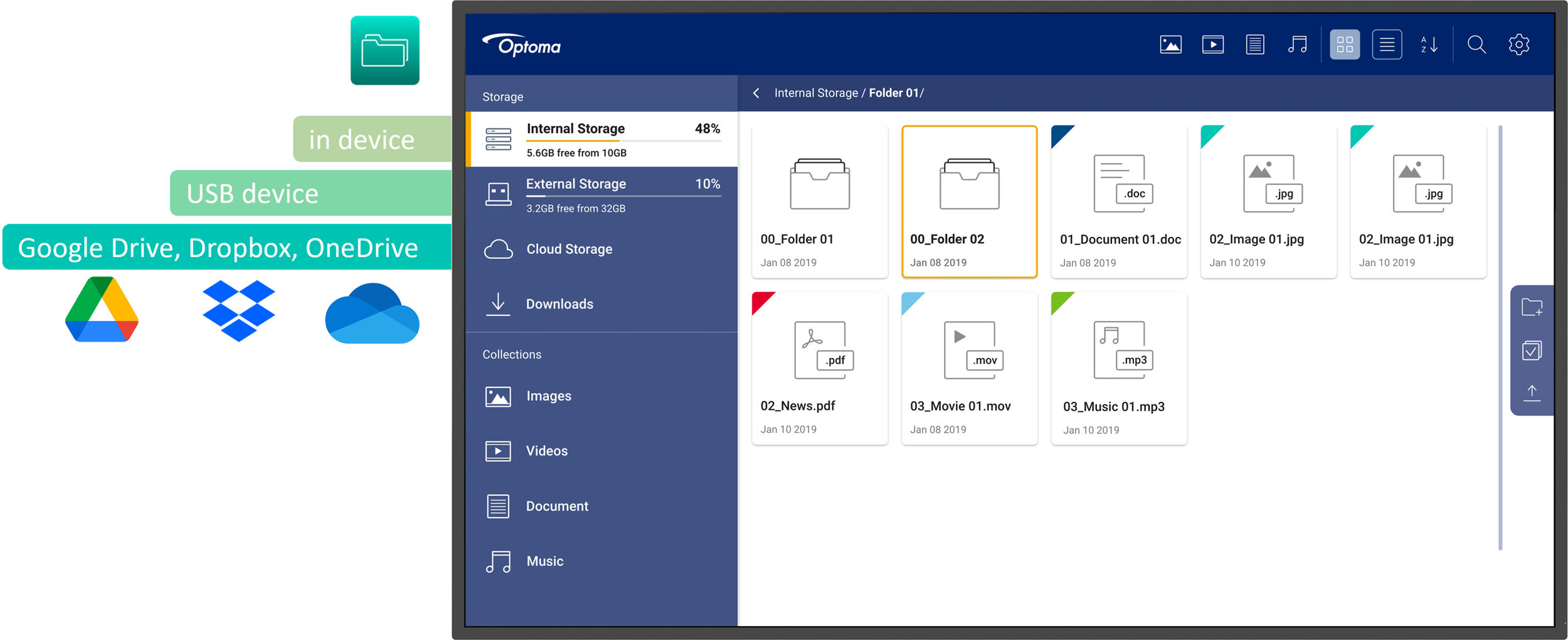 Optoma File Manager